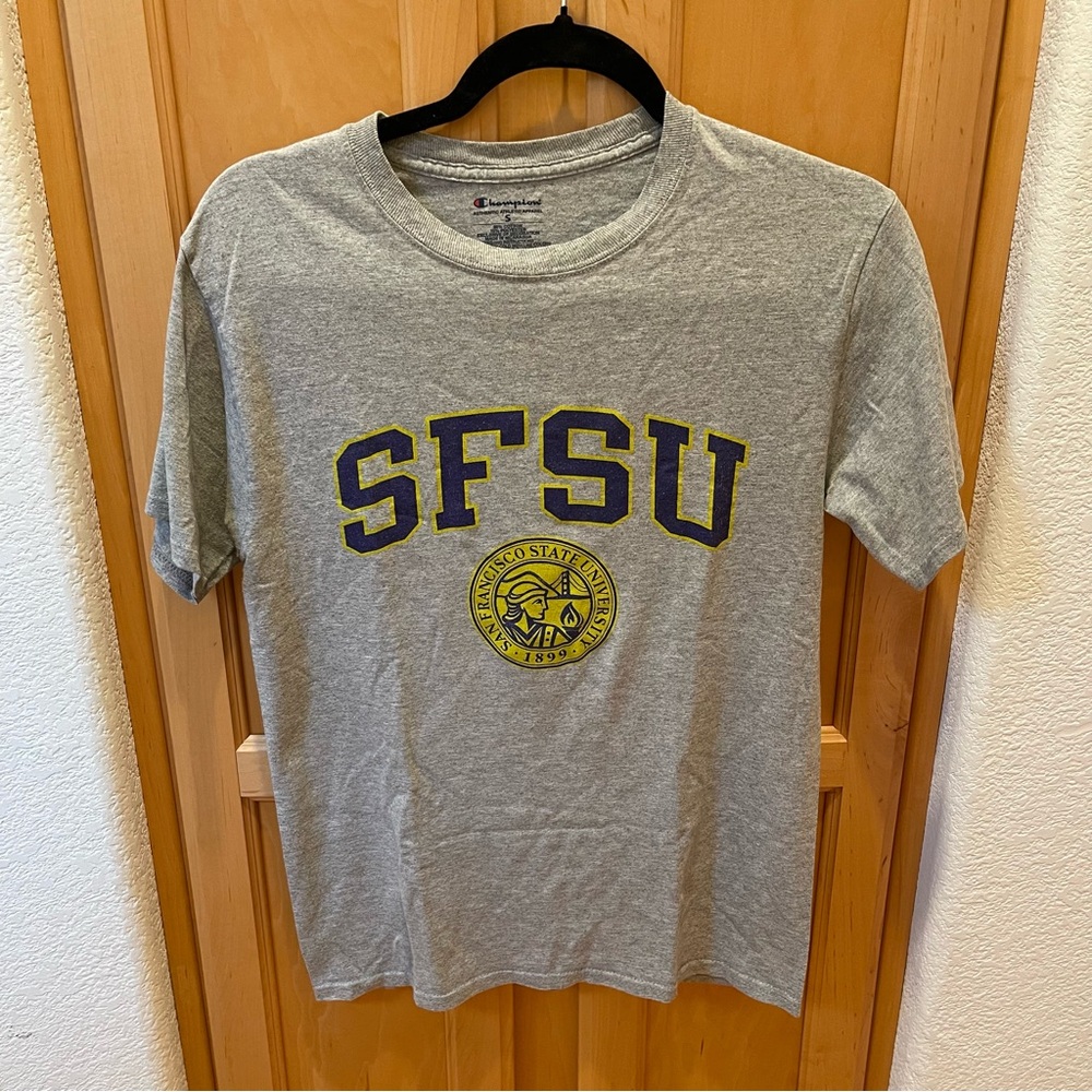 Champion Gray San Francisco State University SFSU College T-shirt Size S Unisex